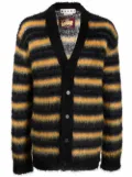 Marni stripe-pattern cardigan - Black