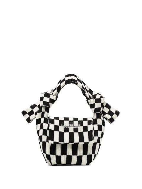 LASTFRAME Ichimatsu checked mini bag