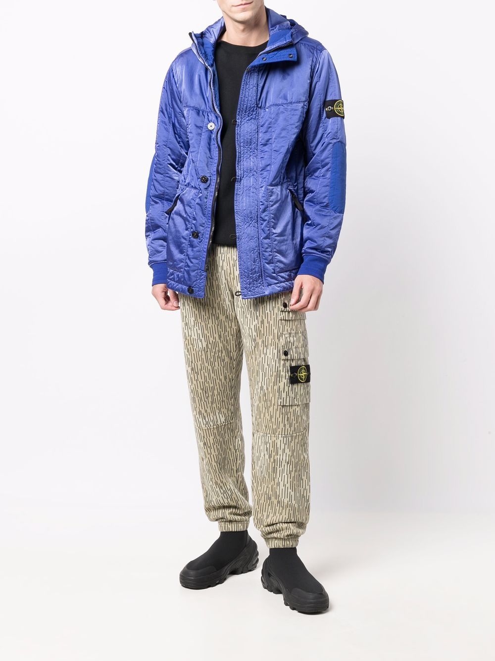 фото Stone island брюки карго rain camo