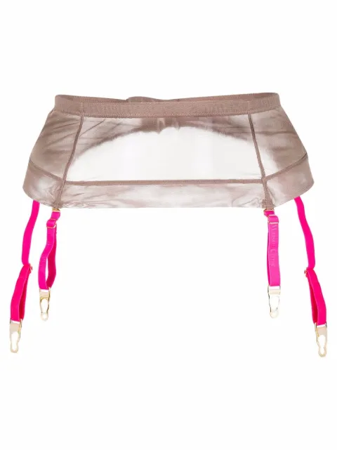Maison Close mesh garter belt