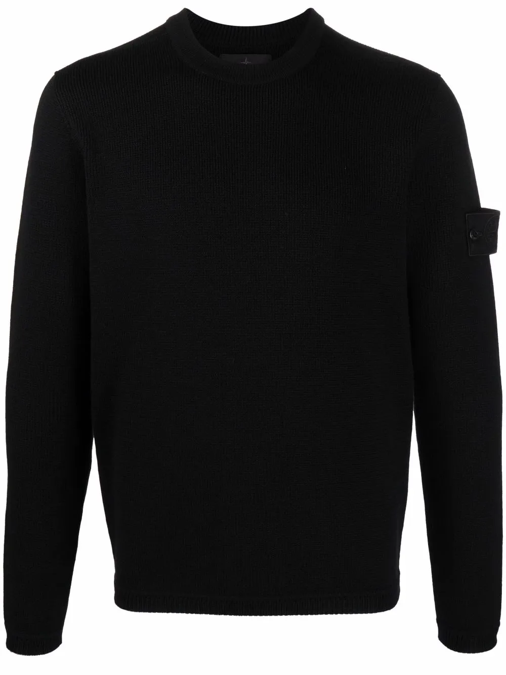 

Stone Island Compass patch crew-neck jumper - Black