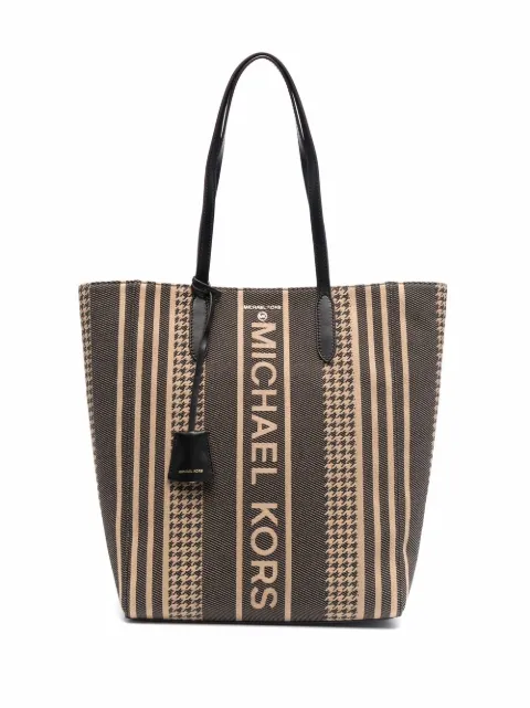 Michael Michael Kors Bolsa tote bicolor com logo bordado