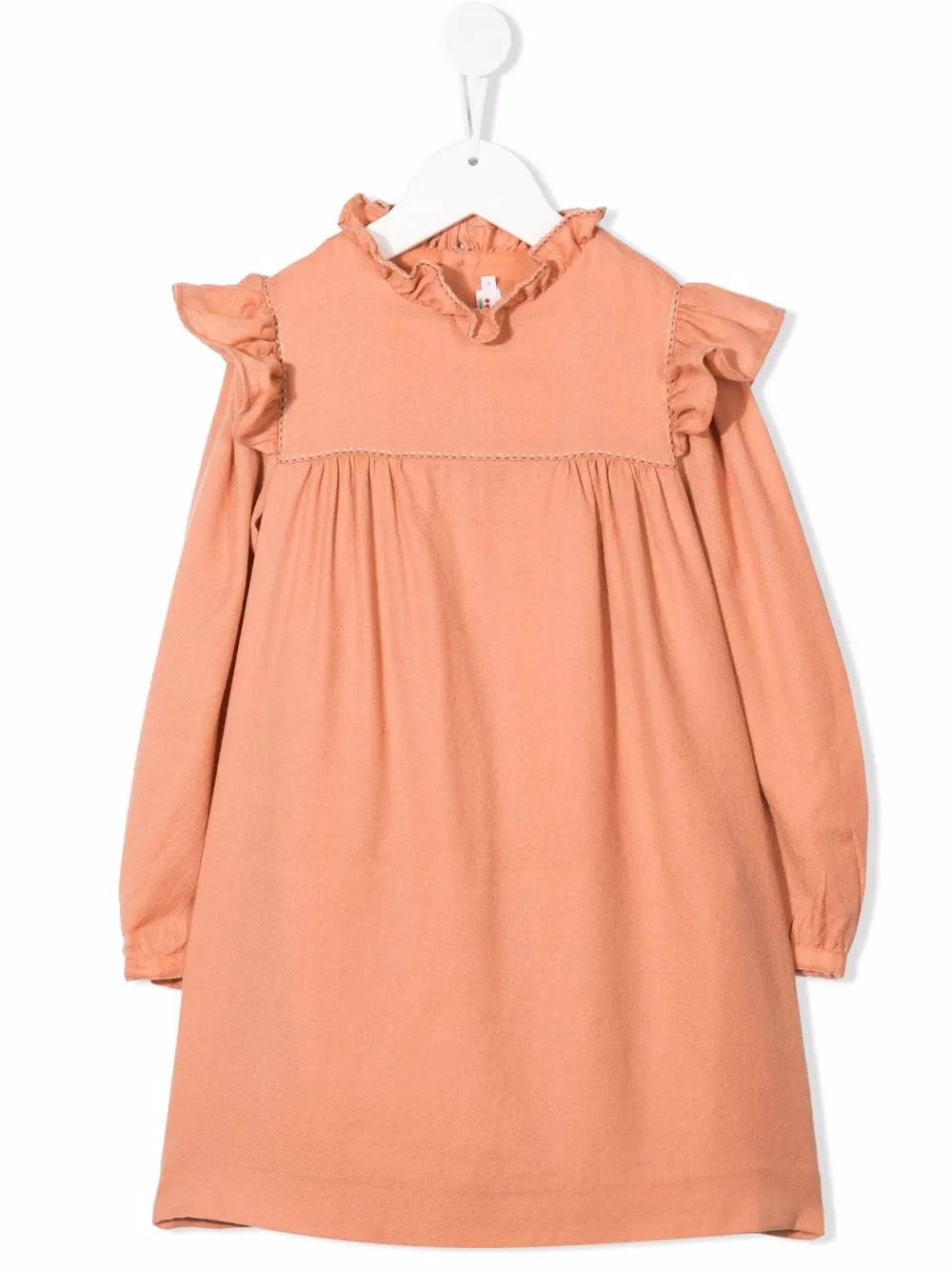 

Bonpoint vestido con volantes - Naranja