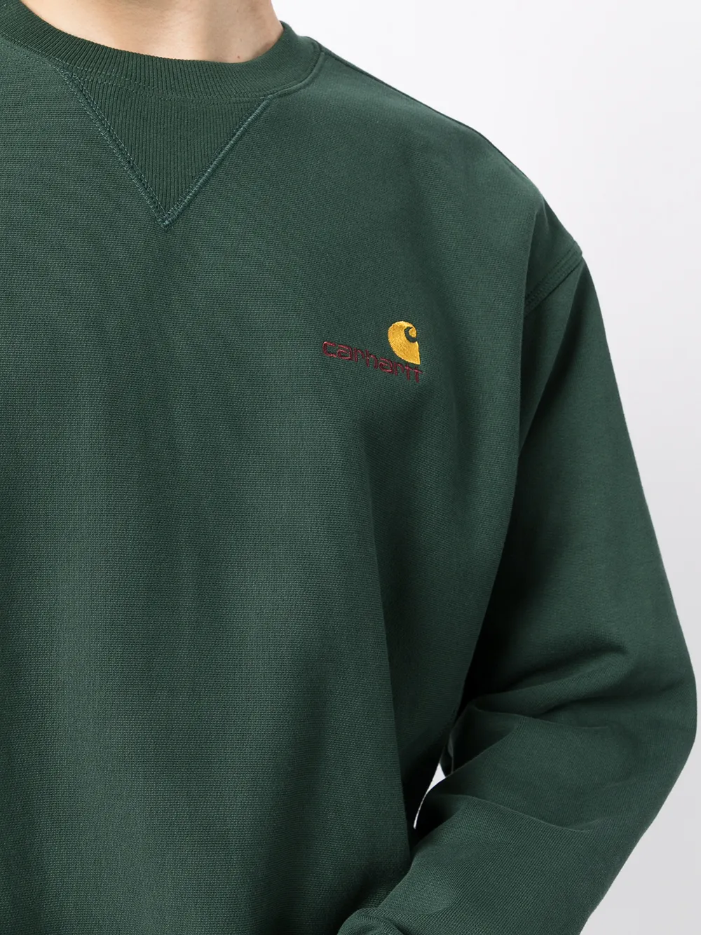 фото Carhartt wip толстовка american script с вышитым логотипом