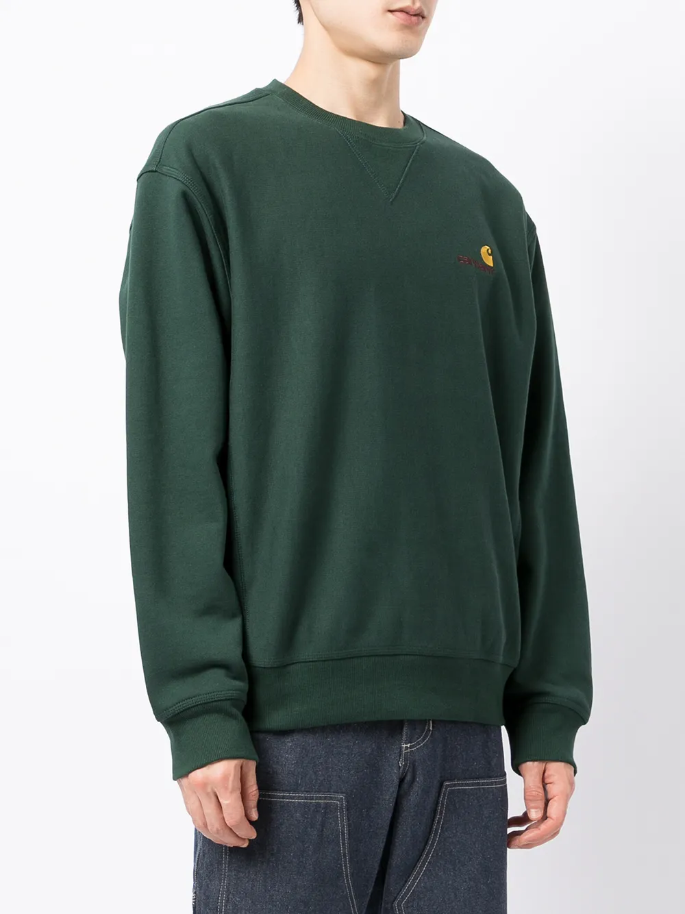 фото Carhartt wip толстовка american script с вышитым логотипом