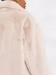 STAND STUDIO notched-lapels midi faux-fur coat