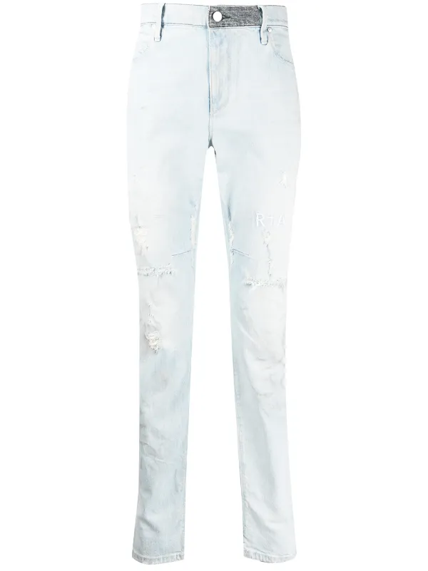 RtA Distressed slim-cut Jeans - Farfetch