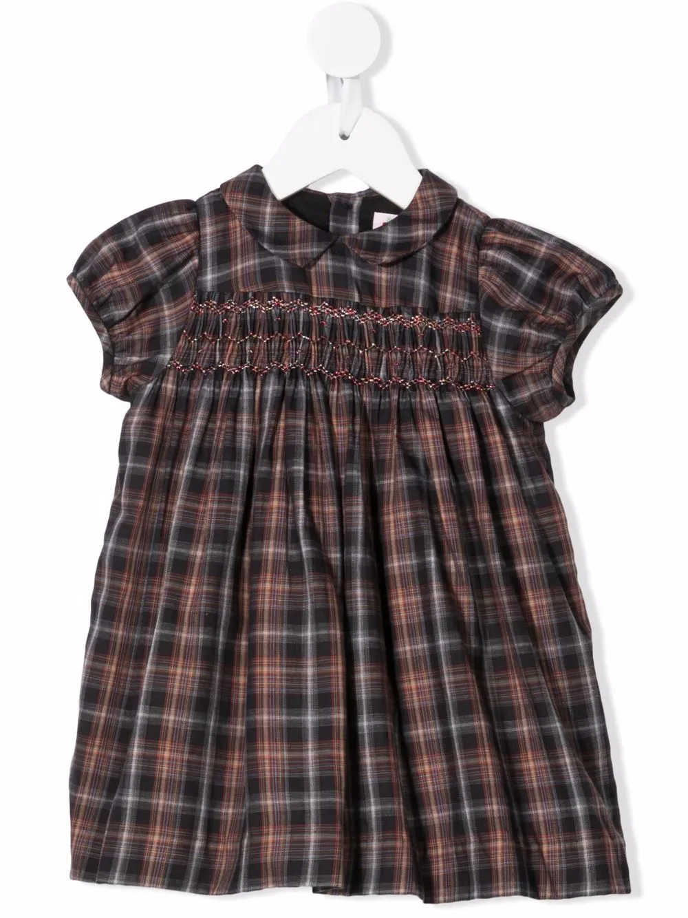 

Bonpoint vestido a cuadros - Negro