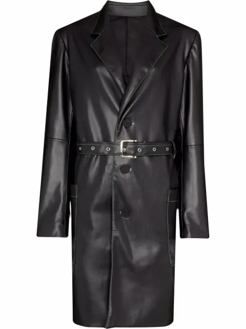Eckhaus Latta معطف 'سويتش' بحزام