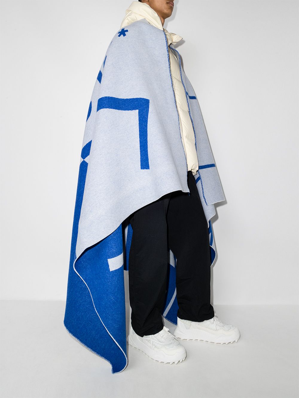 A-COLD-WALL* intarsia-knit Logo Blanket Scarf - Farfetch