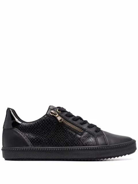 Geox snakeskin-effect trainers
