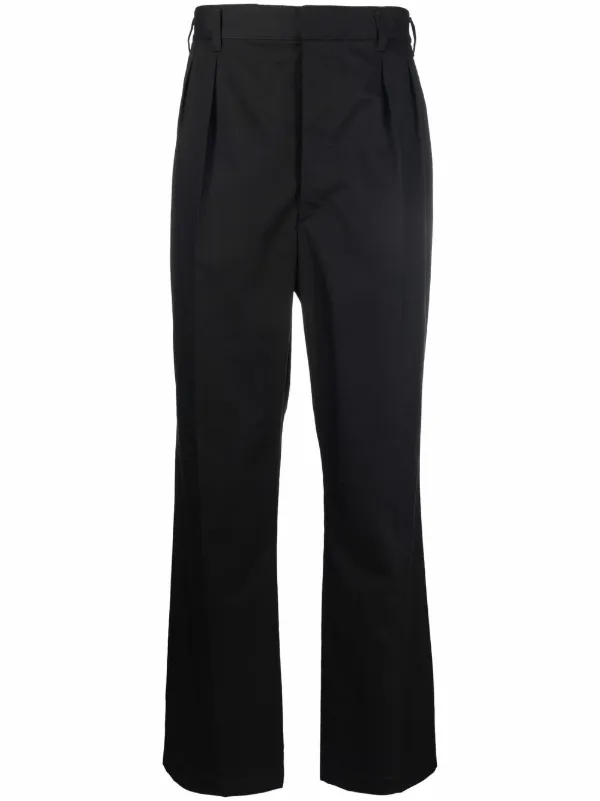 wide leg cotton trousers