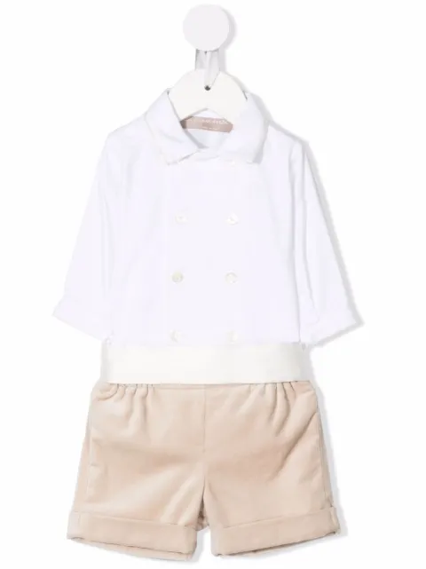 La Stupenderia double-breasted short set