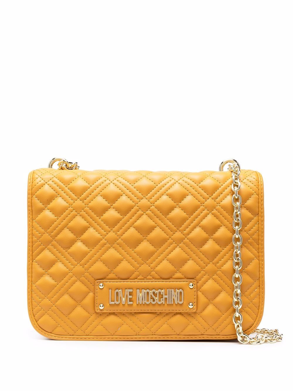 Love Moschino Quilted Logo Shouder Bag - Farfetch