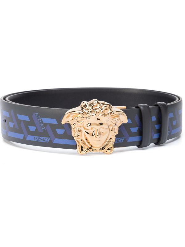 navy blue versace belt