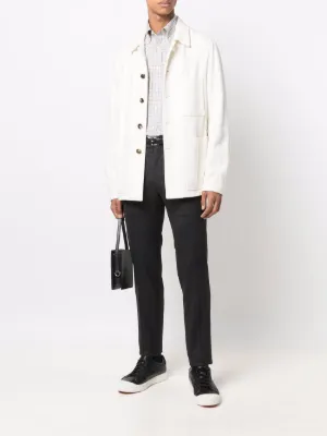 【DOLCE&GABBANA】折り返し裾テーラードパンツ ◇折り返しデザインワイドパンツ（フルレングスパンツ