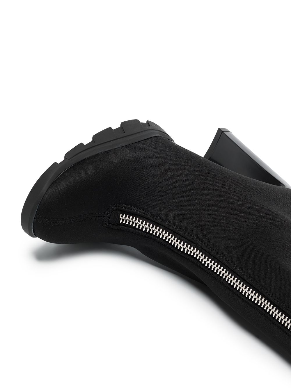 Alexander McQueen Scuba laarzen met rits - Zwart