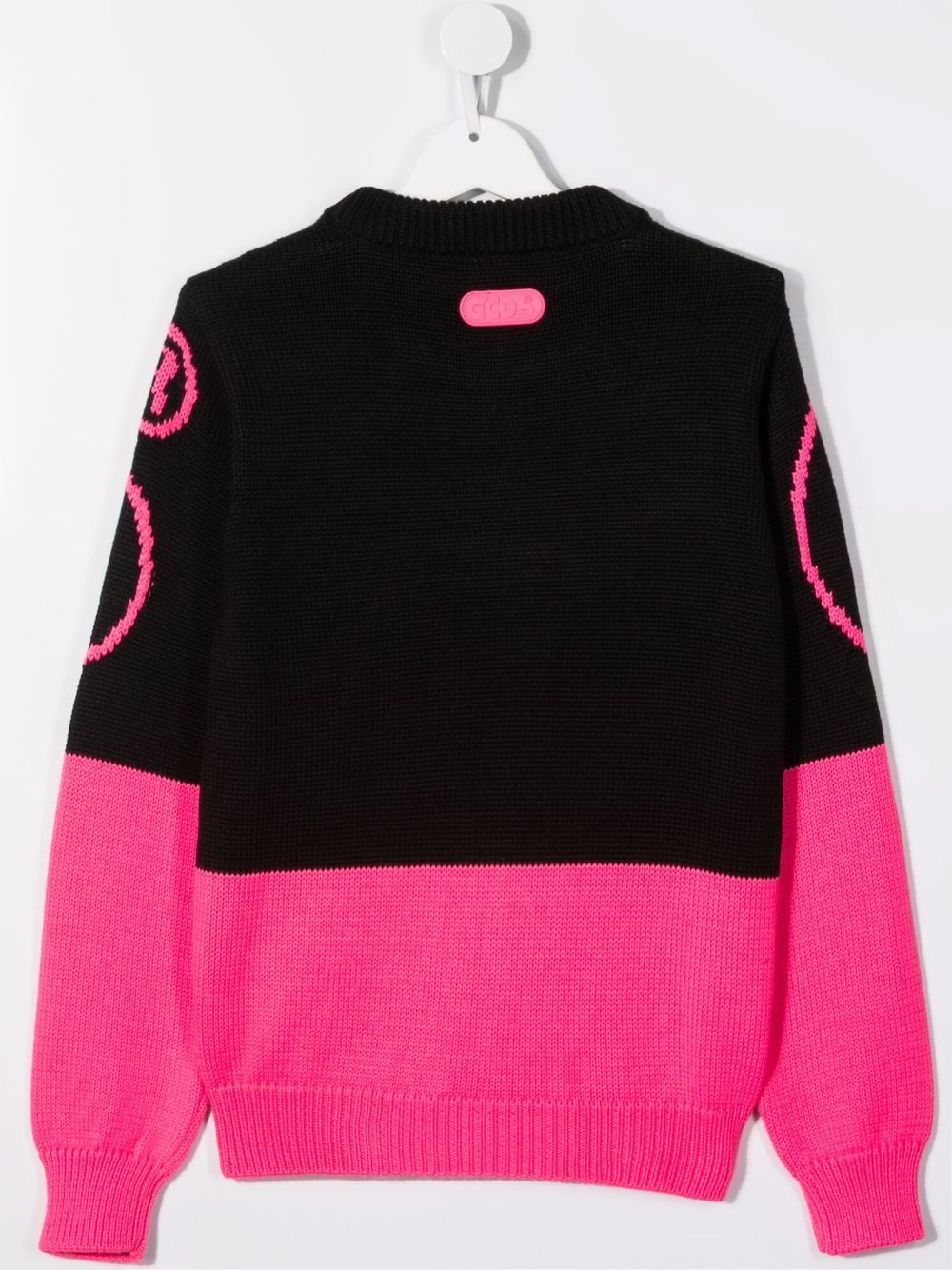 фото Gcds kids teen intarsia-knit color-block sweater