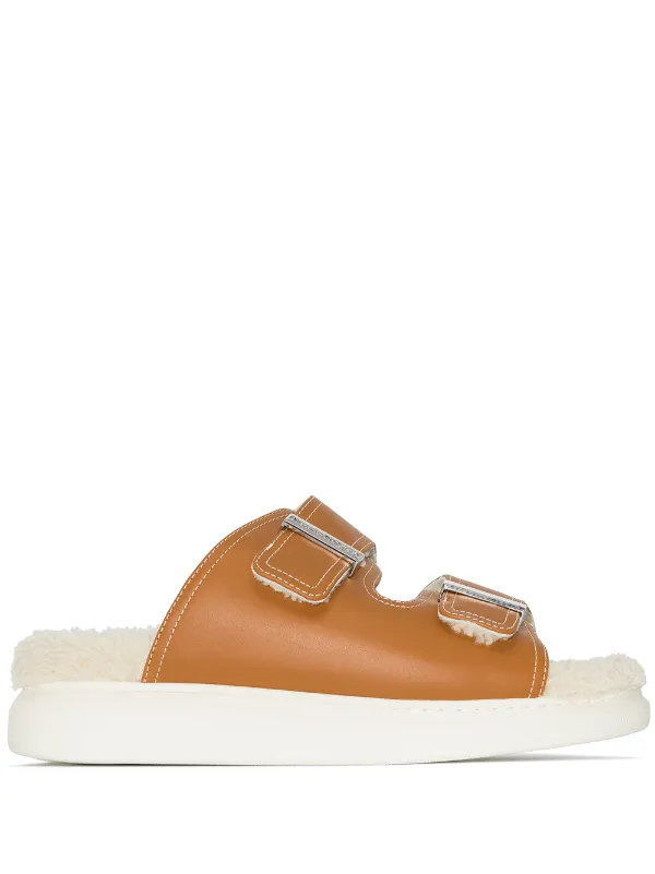 Alexander McQueen Sandalias Con Piel De Borrego - Farfetch
