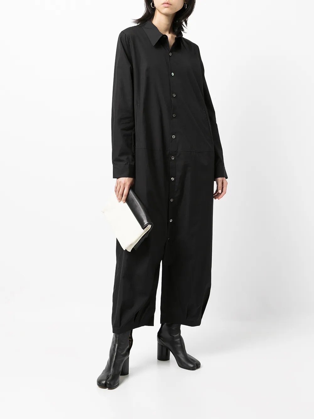 фото Yohji yamamoto комбинезон с широкими брюками