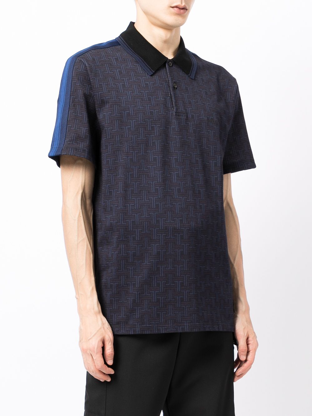 Lanvin JL Maze-print Polo Shirt - Farfetch