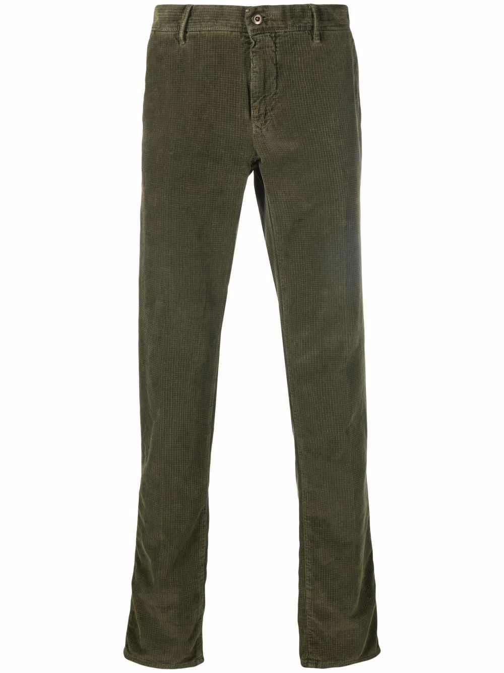 

Incotex straight-leg textured-corduroy trousers - Green