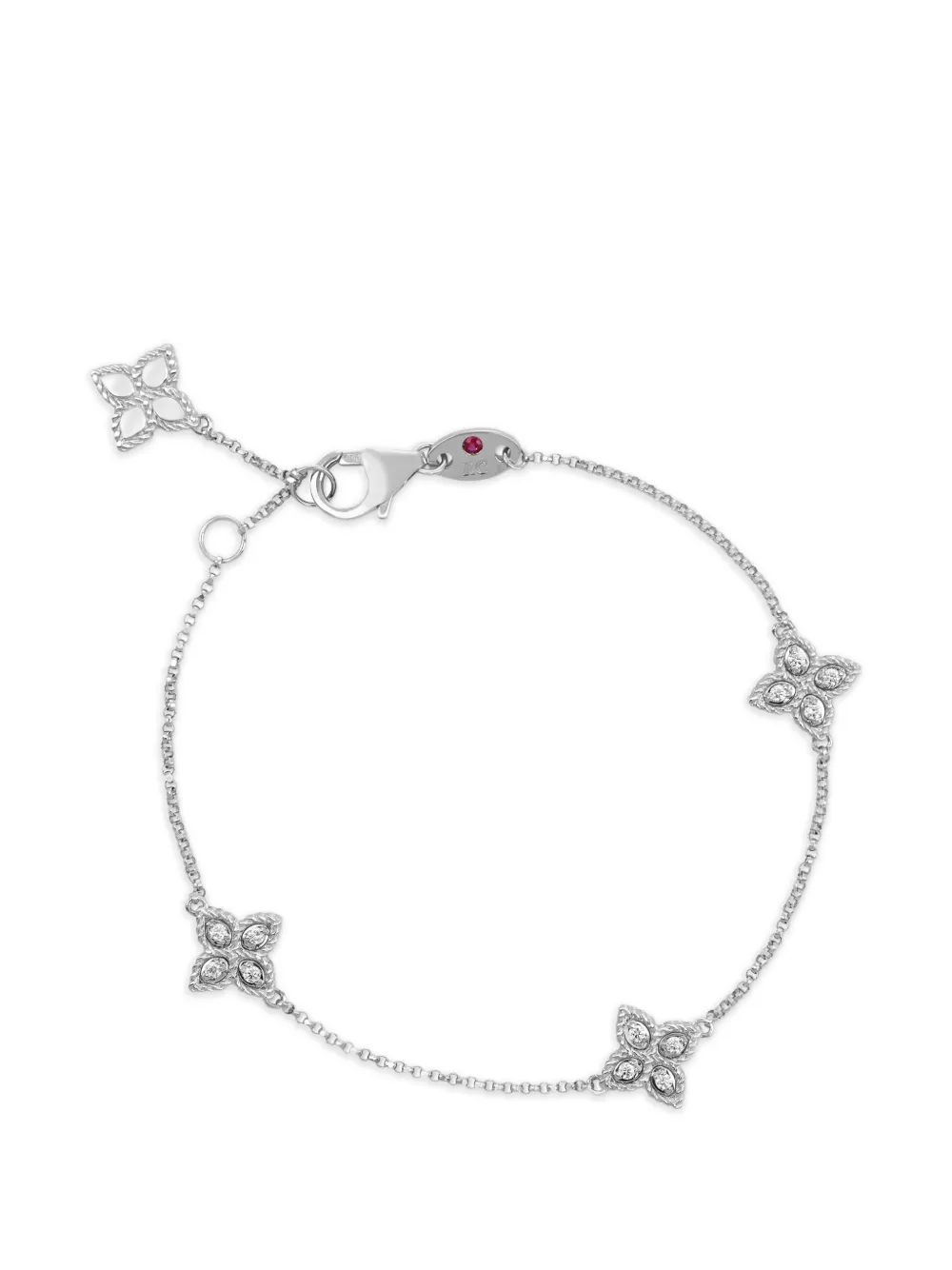 Roberto Coin bracelet Princess Flower en or blanc 18ct serti de diamants - Argent Roberto Coin bracelet Princess Flower en or blanc 18ct serti de diamants - Argent