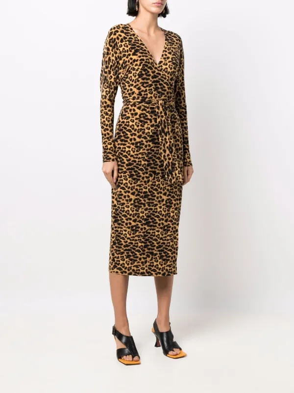 Norma kamali new arrivals leopard dress