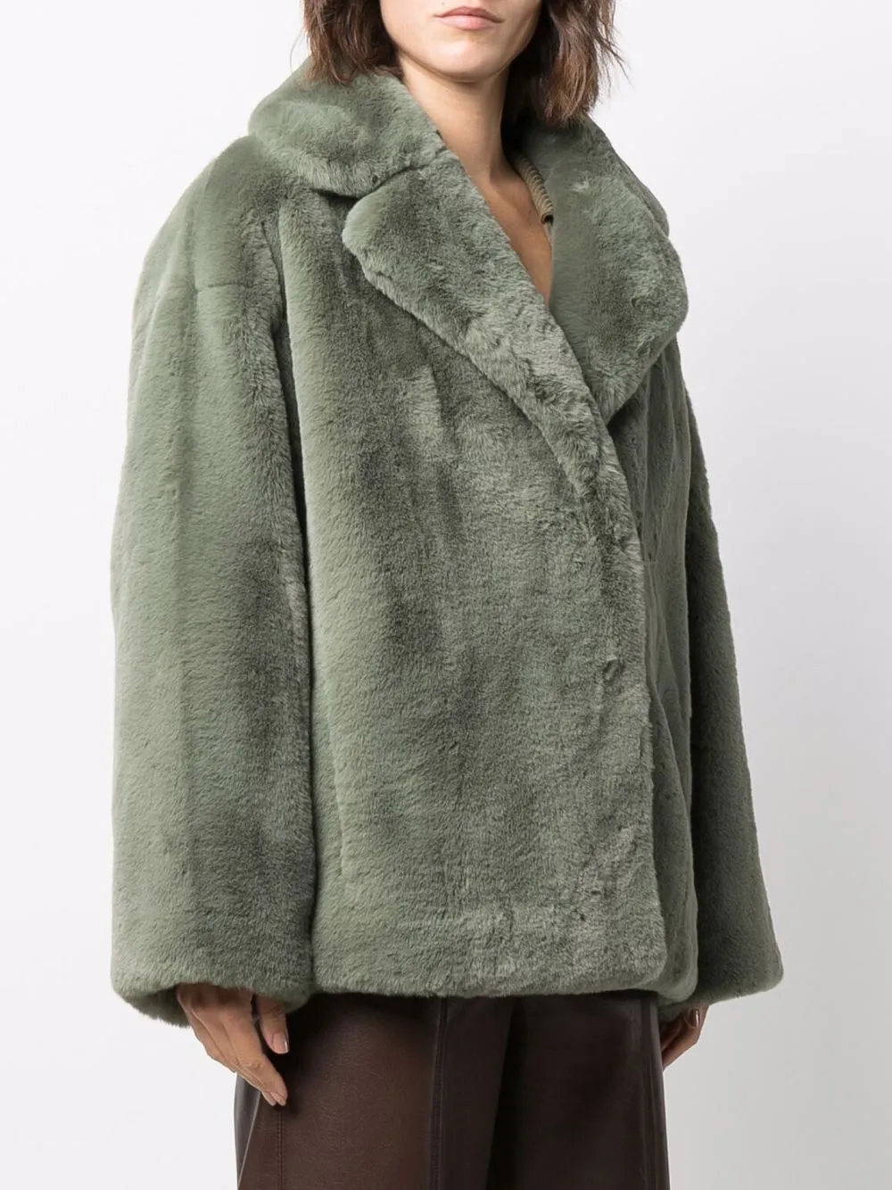 weekday tabitha faux fur jacket