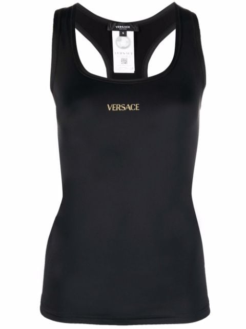 Versace top con logo estampado 