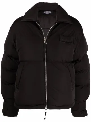 jacquemus black puffer coat