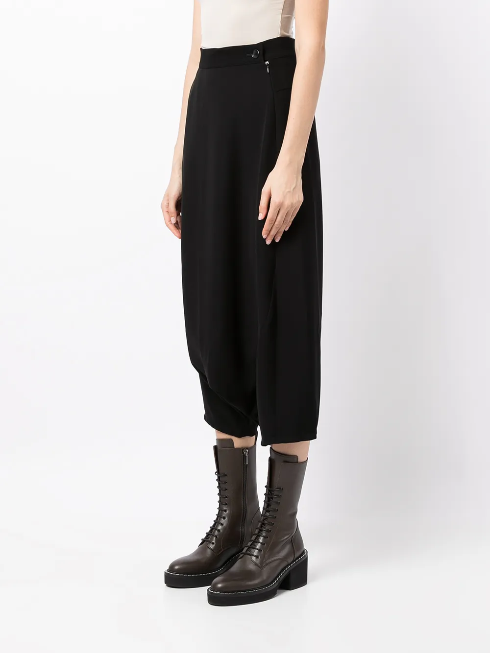 фото Yohji yamamoto укороченные брюки