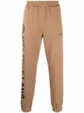 Helmut Lang logo-print track pants - Brown