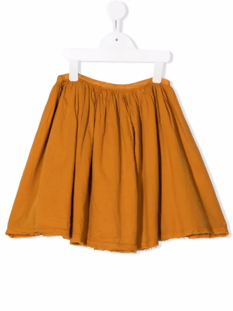 Longlivethequeen pleated organic cotton mini skirt