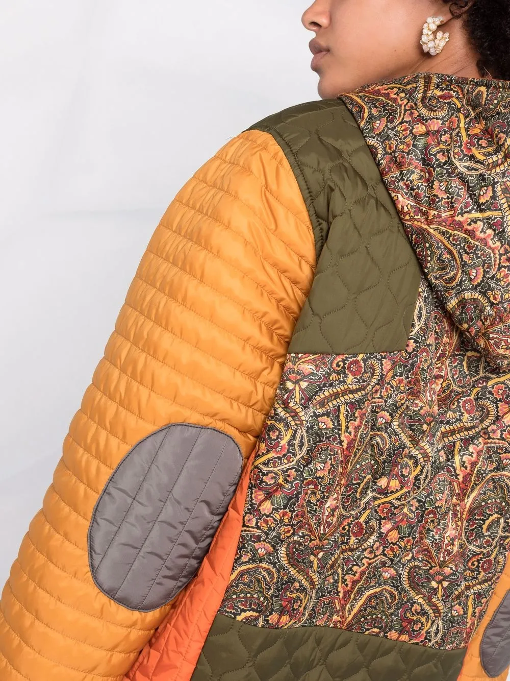 фото Etro стеганая толстовка в технике пэчворк