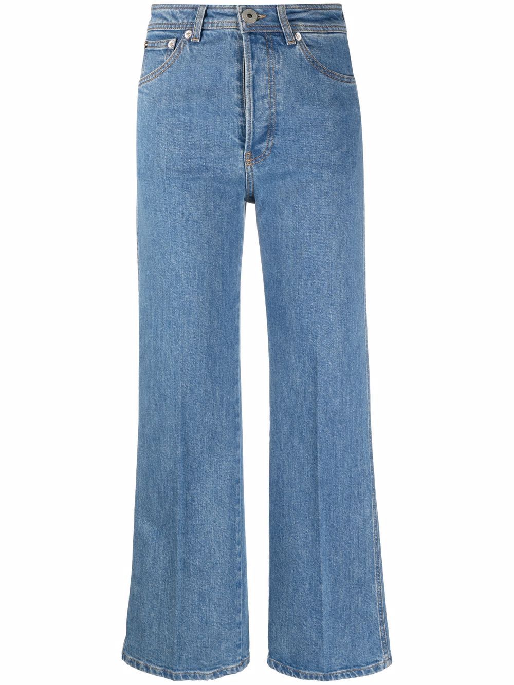 

Lanvin jeans acampanados con tiro alto - Azul