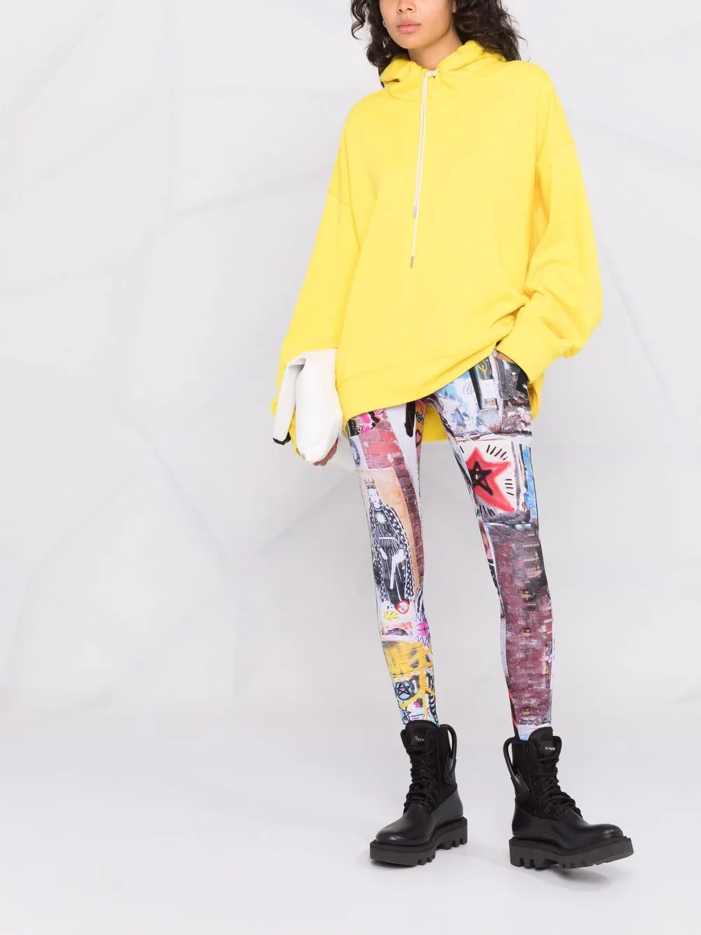 R13 PATTERNED SKINNY-CUT LEGGINGS