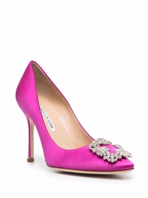 Hangisi satin pumps