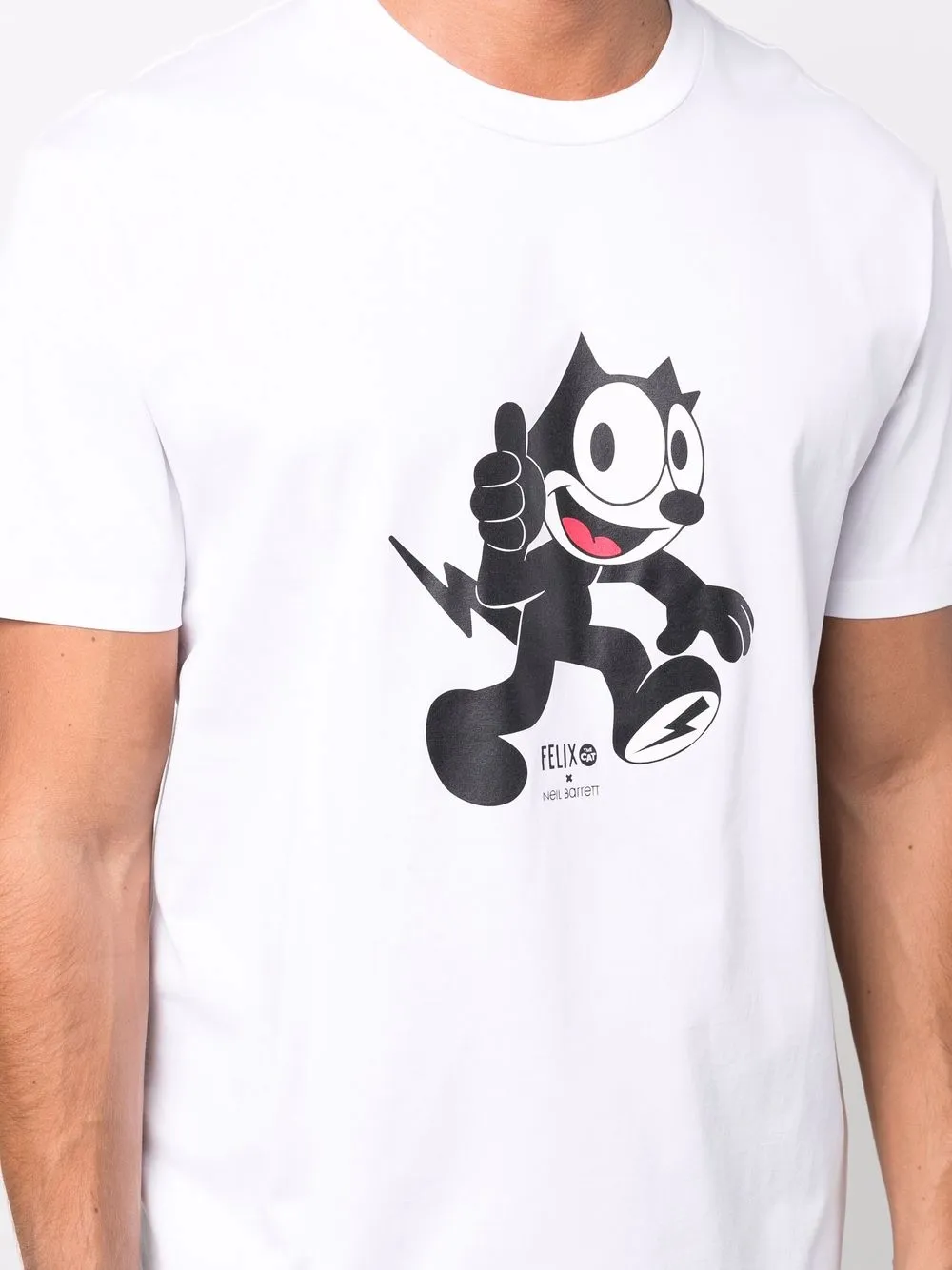 фото Neil barrett футболка с принтом из коллаборации с felix the cat