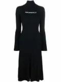 Off-White intarsia-logo dress - Black