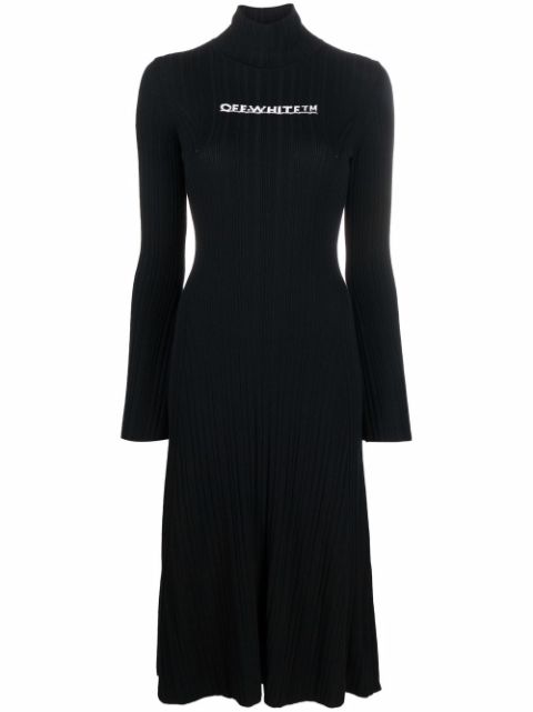 Off-White intarsia-logo dress Women