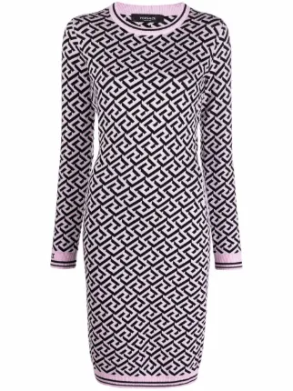 long sleeve versace dress