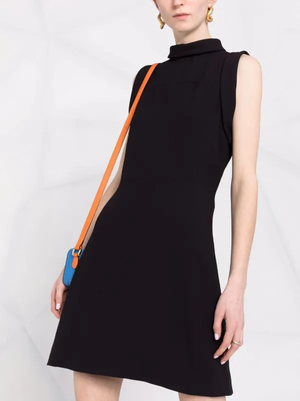Versace mock-neck Sleeveless Shift Mini 