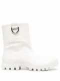 MSGM round toe ankle boots - White