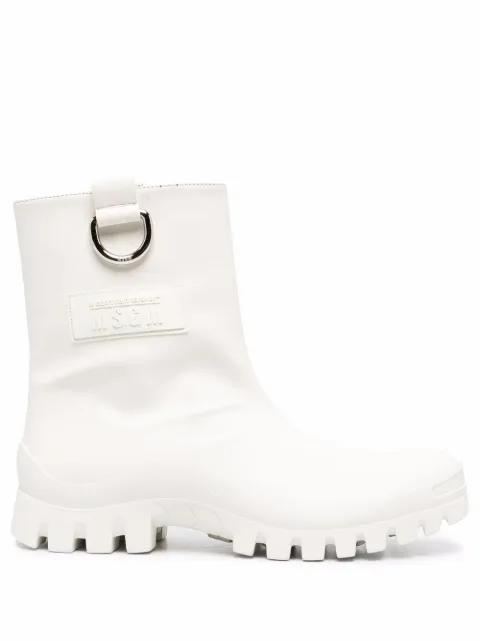 MSGM round toe ankle boots
