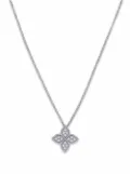 Roberto Coin 18kt white gold Princess Flower diamond pendant necklace - Silver