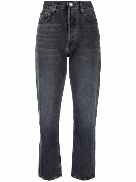 AGOLDE tapered-leg cropped jeans