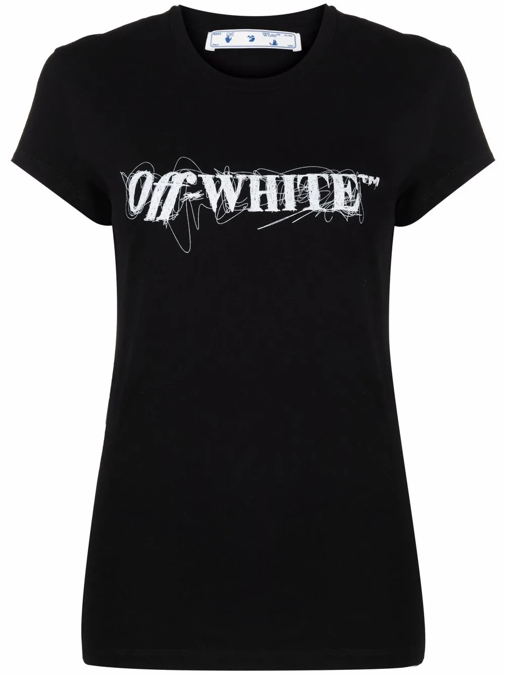 

Off-White playera con logo estampado - Negro