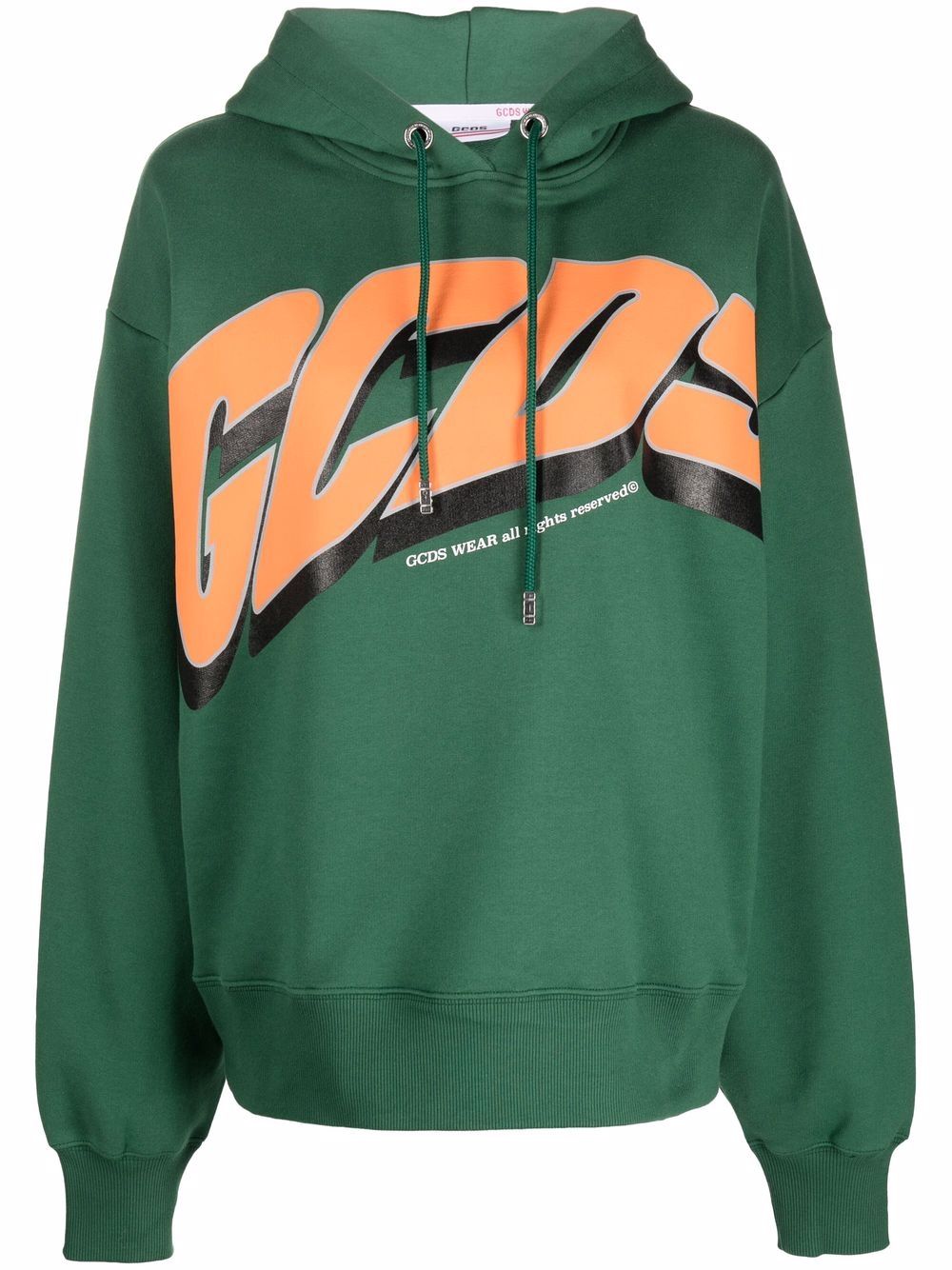 

Gcds logo-print drawstring hoodie - Green