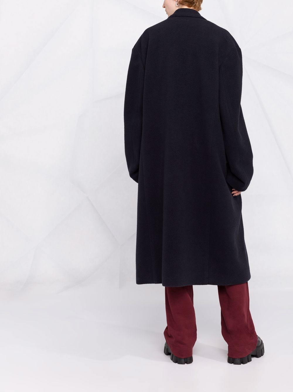 фото Balenciaga шерстяное пальто прямого кроя
